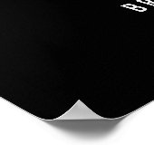 Poster Panneau de réception Noir Mariage Imprimer 20x28 (Coin)