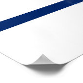 Poster Panneau de réception Royal Blue Wedding Imprimer 1 (Coin)