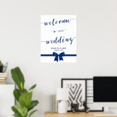 Poster Panneau de réception Royal Blue Wedding Imprimer 1 (Bureau à domicile)