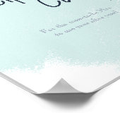 Poster Panneau de réceptions de mariage modifiable pour l (Coin)