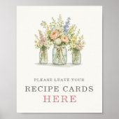 Poster Panneau de recette de pot floral Frais du marché (Devant)