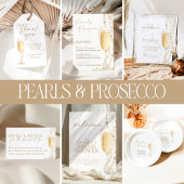 Poster Panneau de recettes de 8 X 10 po Pearls & Prosecco