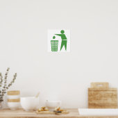 Poster Panneau de recyclage (Cuisine)