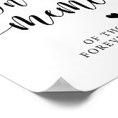 Poster Panneau de Remémoration de Mariage Rustique En Sou (Coin)