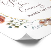 Poster Panneau de remerciement Fleurs sauvages d'automne  (Coin)