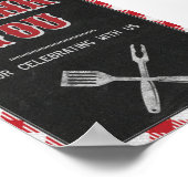 Poster Panneau de remerciement pour table d'anniversaire  (Coin)