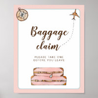 Panneau de retrait des bagages Thème Voyage enterr