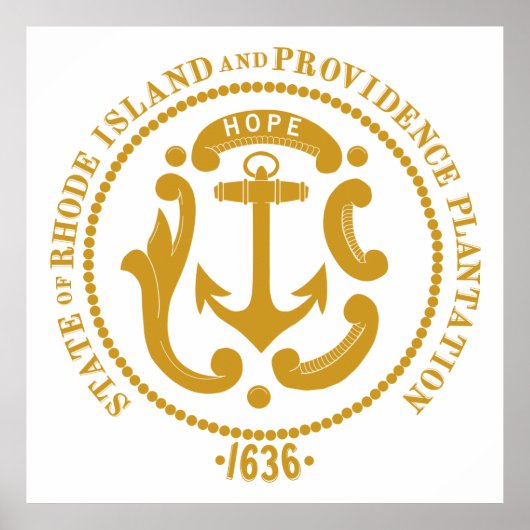 Poster Panneau de Rhode Island (Devant)