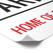 Poster Panneau de rue du stade de Fratton Park (Coin)