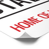 Poster Panneau de rue du Stade Sixfields (Coin)