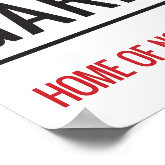 Poster Panneau de rue Franklins Gardens (Coin)