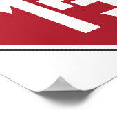 Poster Panneau de rue Hanzi 停 (Coin)