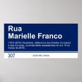 Poster Panneau de rue - Marielle Franco (Devant)