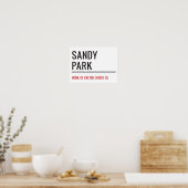 Poster Panneau de rue Sandy Park Stadium (Cuisine)