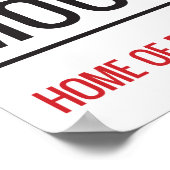 Poster Panneau de rue Turf Moor (Coin)