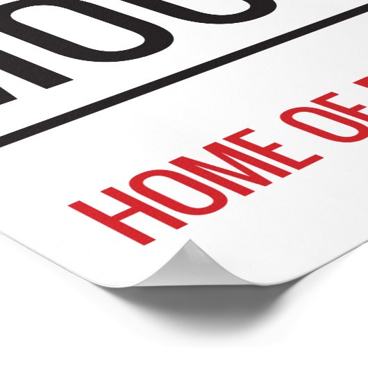 Poster Panneau de rue Turf Moor (Coin)