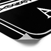 Poster Panneau de rue vierge, Modèle coupé (Coin)