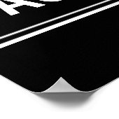 Poster Panneau de rue vierge, Quartier Modèle (Coin)