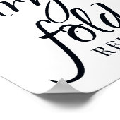 Poster Panneau de salle de bain Laver Sécher Plier Répéte (Coin)