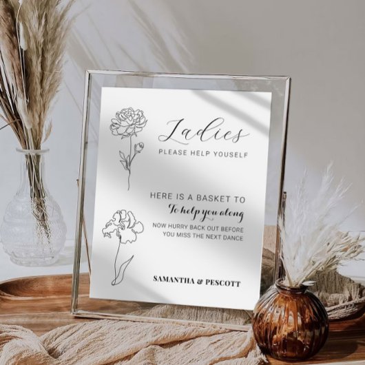 Poster Panneau de salle de bain mariage moderne