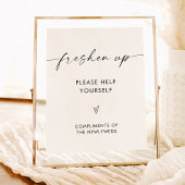 Poster Panneau de salle de bain mariage, Panneau de toile