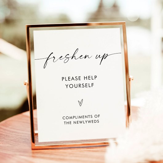 Poster Panneau de salle de bain mariage, Panneau de toile