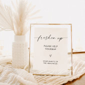 Poster Panneau de salle de bain mariage, Panneau de toile