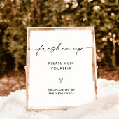 Poster Panneau de salle de bain mariage, Panneau de toile