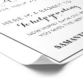 Poster Panneau de salle de bain moderne mariage Arch (Coin)