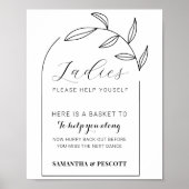 Poster Panneau de salle de bain moderne mariage Arch (Devant)