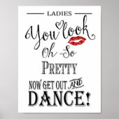 Poster Panneau de salle de bain pour la chambre femme (Devant)