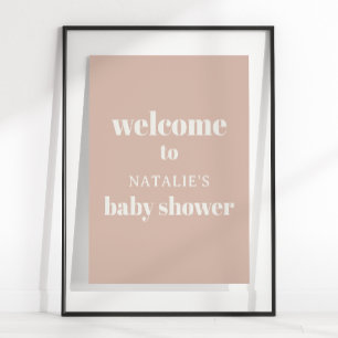 Poster Panneau de salle de détente bébé typographie en gr
