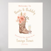 Poster Panneau de Salle de Réception de Mariage Rustique  (Devant)