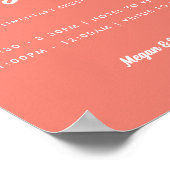 Poster Panneau de service de navette de mariage minimal c (Coin)