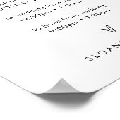 Poster Panneau de service de navette de mariage moderne H (Coin)