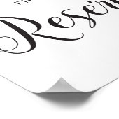 Poster Panneau de sièges réservés. Cette rangée est réser (Coin)