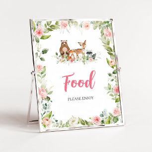 Poster Panneau de signalisation alimentaire pour Baby Sho