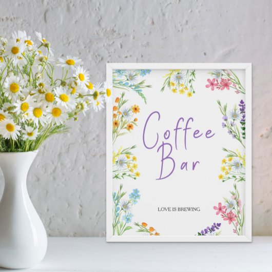 Poster Panneau de signalisation de bar à café pour une do