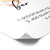 Poster Panneau de signalisation de bar à glaces pour une  (Coin)