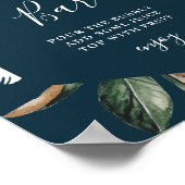 Poster Panneau de signalisation de bar à mimosa pour la d (Coin)