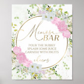 Poster Panneau de signalisation de bar à Mimosa pour mari (Devant)