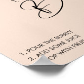 Poster Panneau de signalisation de bar à Mimosa pour mari (Coin)