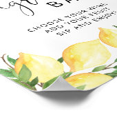 Poster Panneau de signalisation de bar à sangria élégante (Coin)