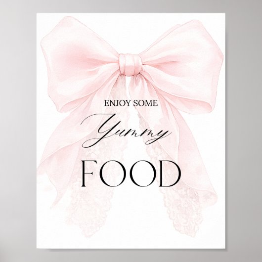 Poster Panneau de signalisation de bar alimentaire pour B (Devant)