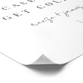 Poster Panneau de signalisation de couverture de mariage  (Coin)