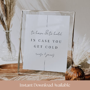 Poster Panneau de signalisation de couverture de mariage