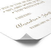 Poster Panneau de signalisation de la douche nuptiale Flo (Coin)