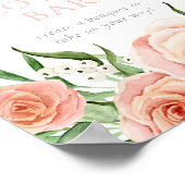 Poster Panneau de signalisation de la station de fleurs L (Coin)