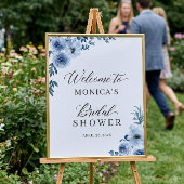 Poster Panneau de signalisation de mariage floral bohème