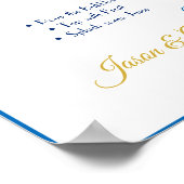 Poster Panneau de signalisation de mariage Mimosa Bar (Coin)